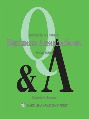 cover image of Questions & Answers: Business Associations